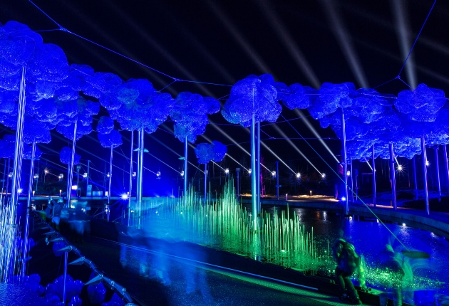Schillernder Tiefkühl-Einsatz beim Swarovski-Lichtfestival für SGM