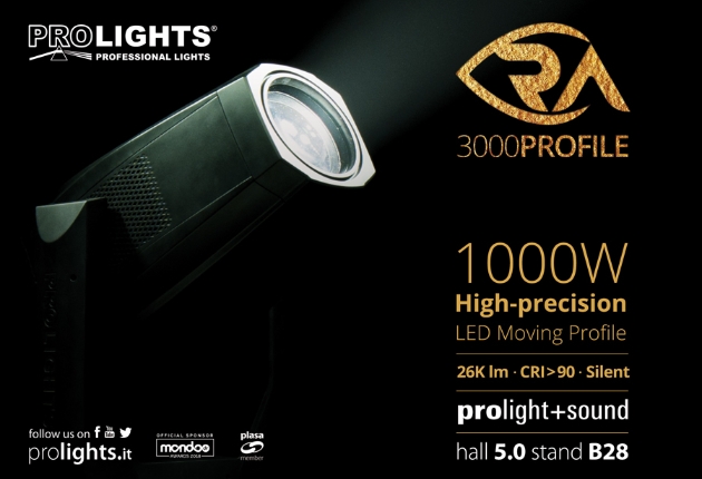 Prolights präsentiert den RA3000 Profile zur Prolight + Sound