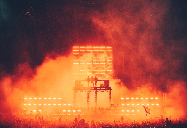 GLP und Andy Hurst bei der Reunion der Swedish House Mafia beim Ultra Festival