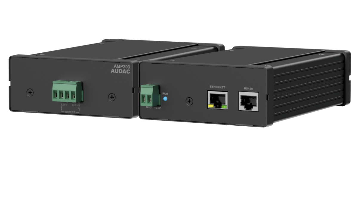 AUDAC präsentiert den Mini-Stereo-Verstärker AMP203