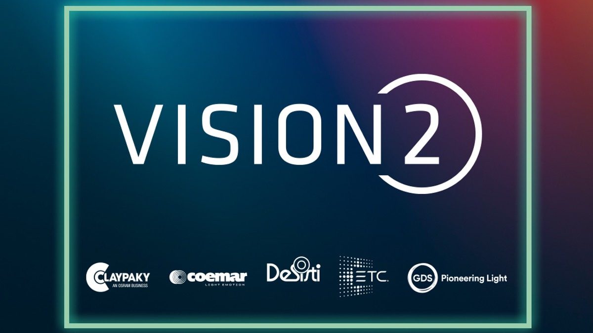 VisionTwo mit Claypaky, Coemar, DeSisti und GDS auf der LEaT Con