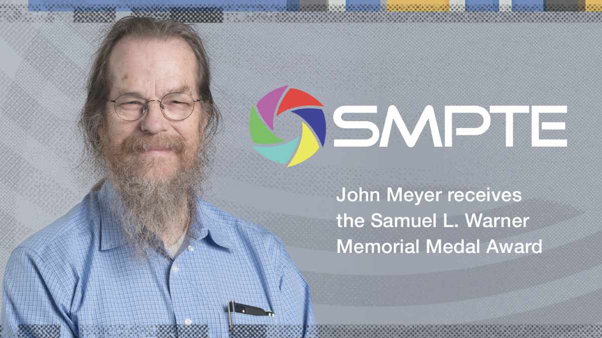 John Meyer mit Samuel L. Warner Memorial Medal ausgezeichnet