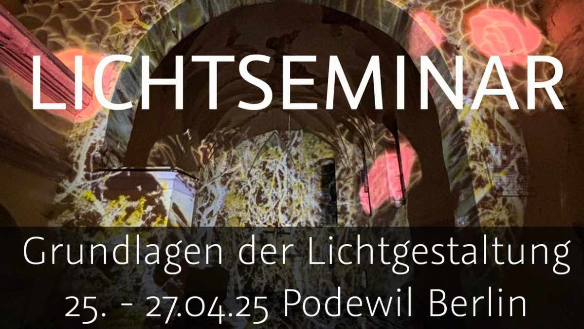 Die IG Lichtgestaltung bietet ein Lichtseminar in Berlin an