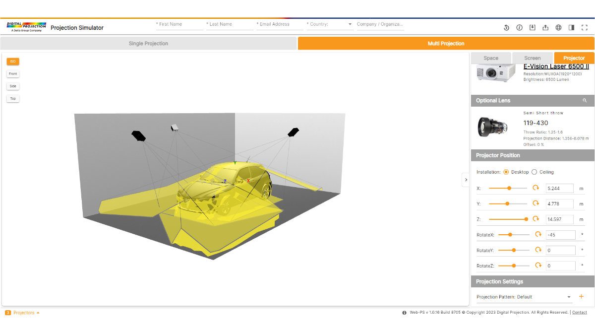 Digital Projection veröffentlicht kostenlose Software Projection Simulator