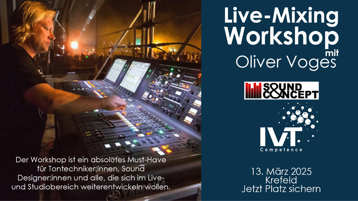 IVT-Competence bietet Live-Mixing Workshop mit Olli Voges an