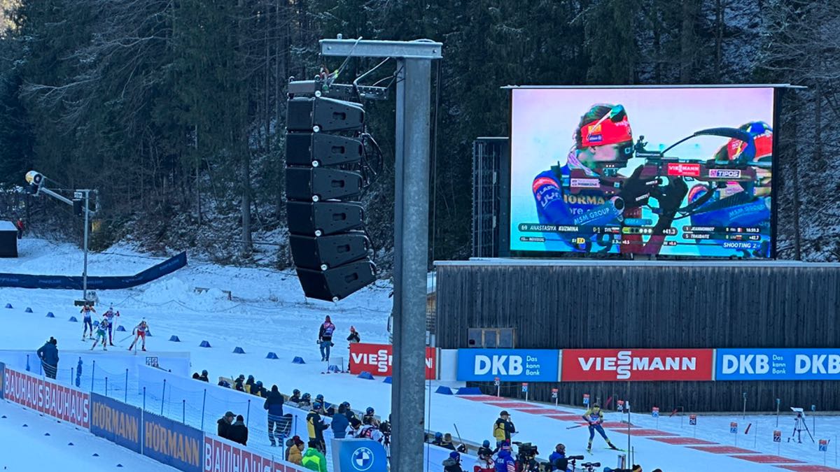 Sport-Spektakel in Ruhpolding mit CODA Audio ViRAY