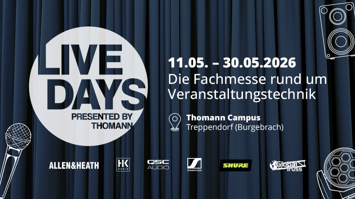 Thomann startet die Event Live Days 2026