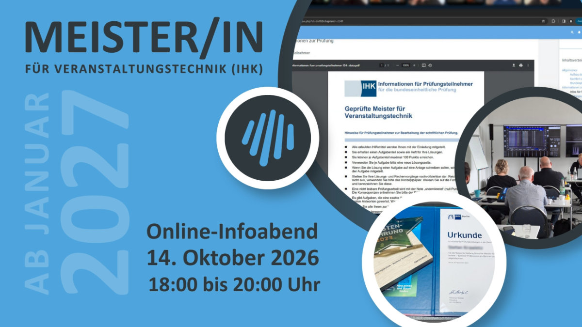 b-trend.academy: Meisterlehrgang Veranstaltungstechnik