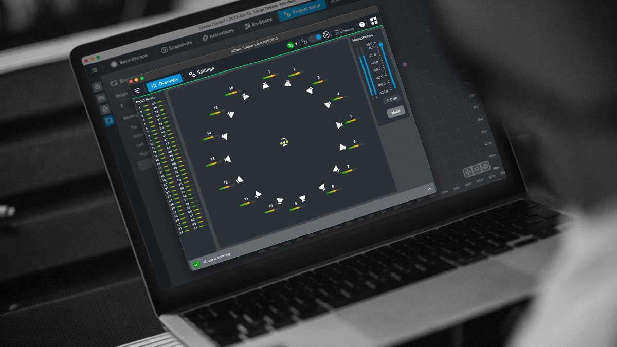 d&b vCore: Soundscape-Preproduction ohne Hardware