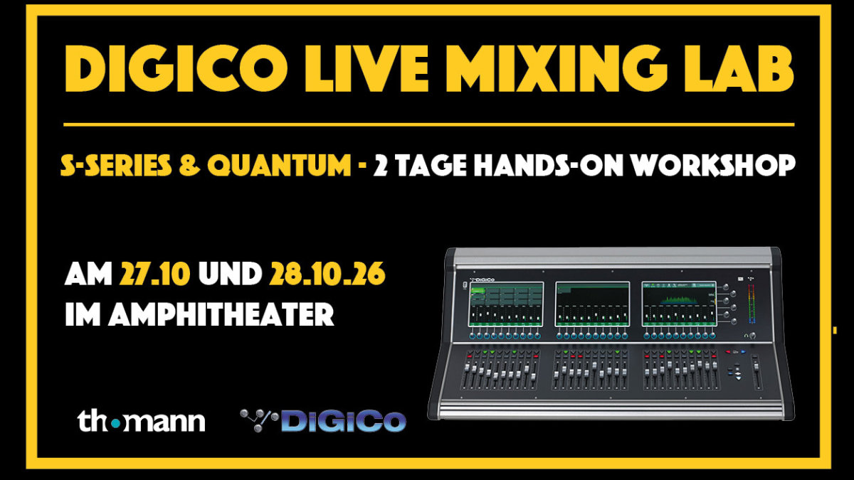 DiGiCo Live Mixing Lab bei Thomann im Oktober