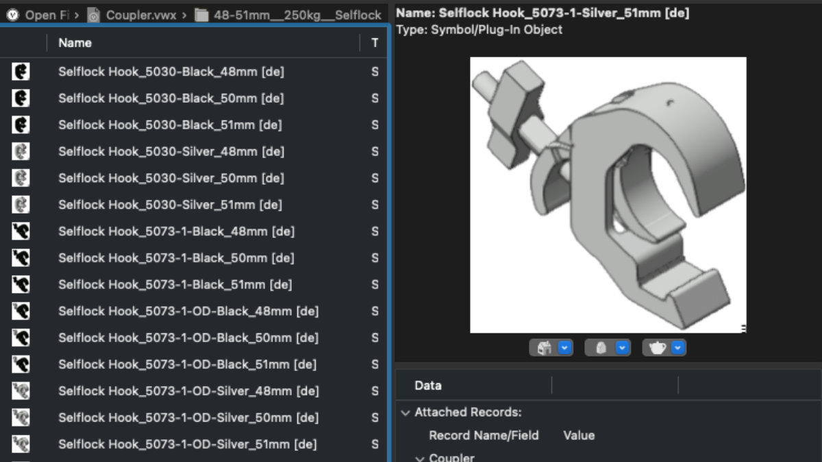 Global Truss erweitert Vectorworks-Library auf 1.032 Symbole