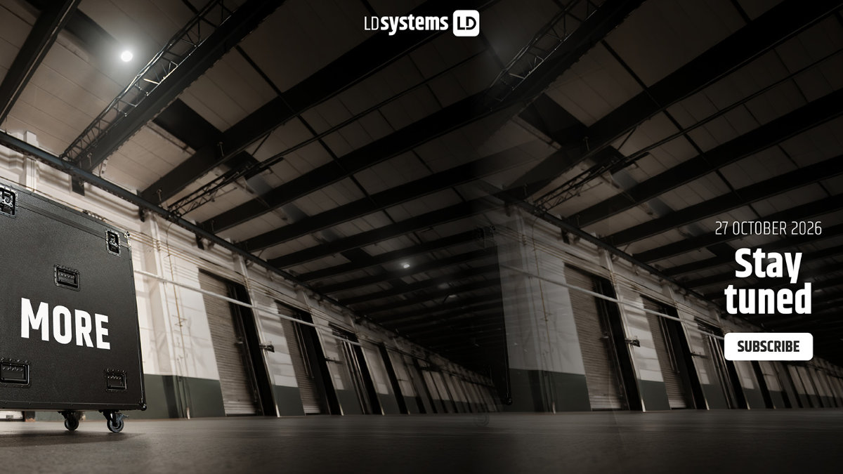 LD Systems lüftet am 27. Oktober das Geheimnis um MORE